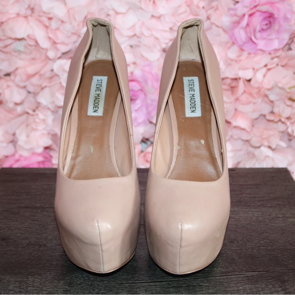 Steve Madden Blush Pink Platform Heels - Picture 1 of 8